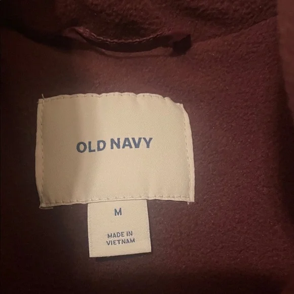 Old Navy Burgundy Puffer Vest - Picture 2 of 2